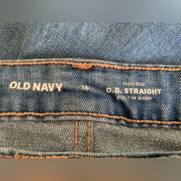 Old Navy Straight Leg Jeans Womens 16 - Picture 3 of 3